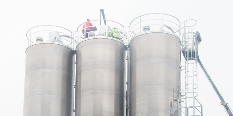 stainless steel silos for wheat powder